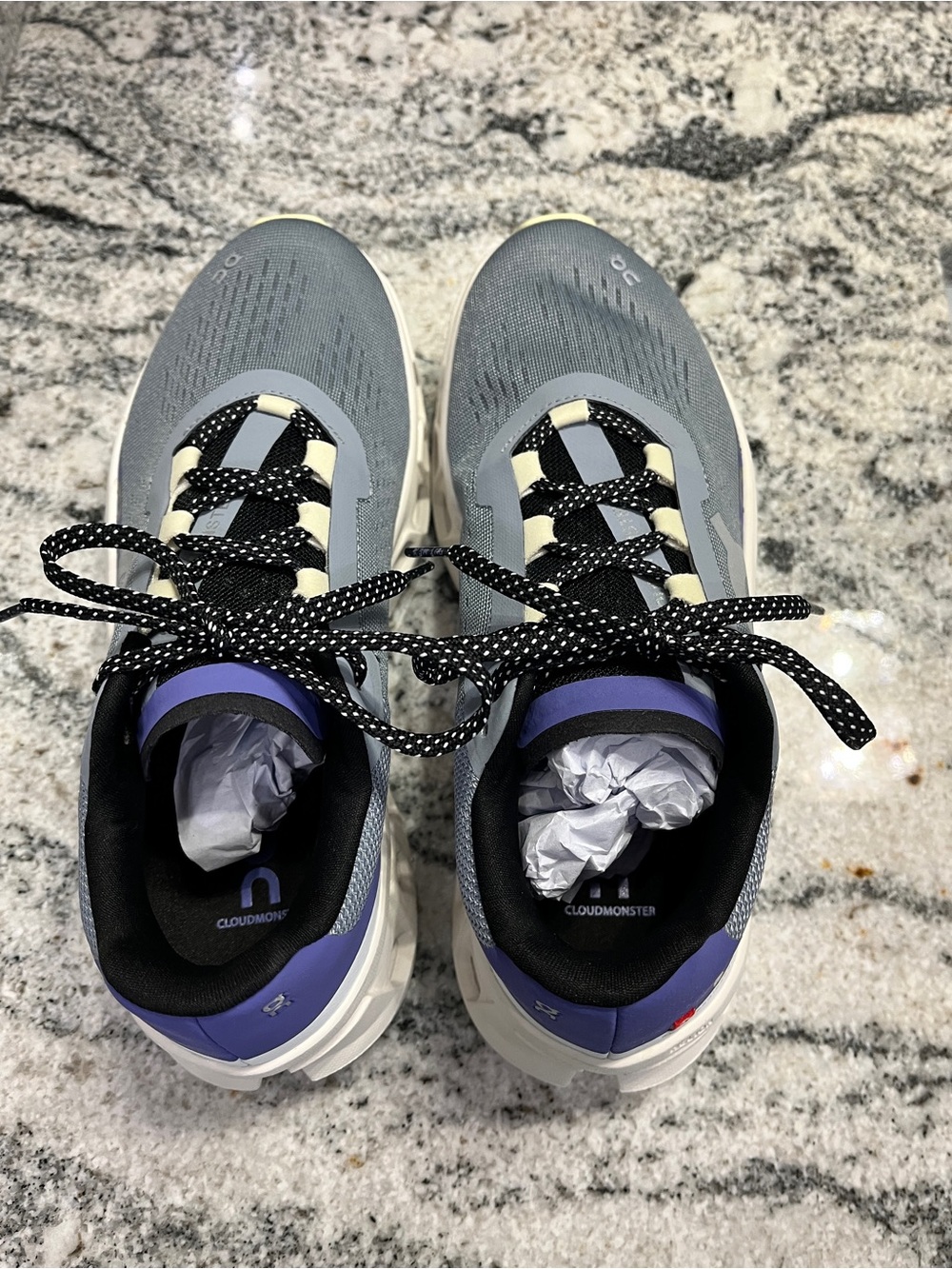 New On Running Cloudmonster in Mist/Blueberry | Size 7.5 (Women’s) - Picture 4 of 10